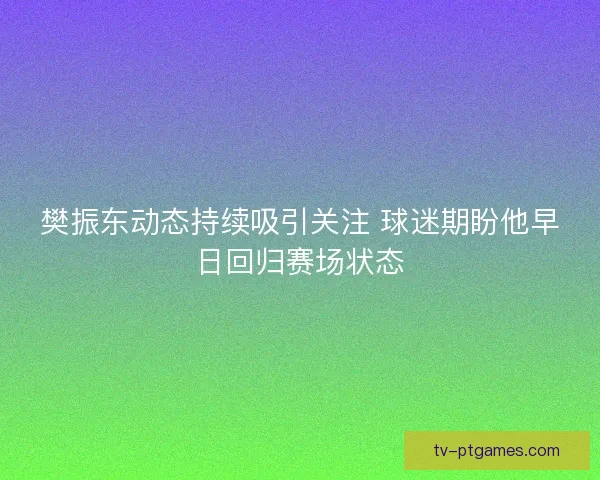 樊振东动态持续吸引关注 球迷期盼他早日回归赛场状态