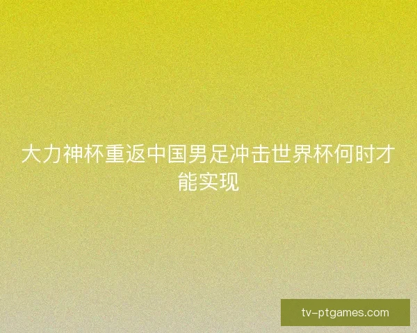 大力神杯重返中国男足冲击世界杯何时才能实现